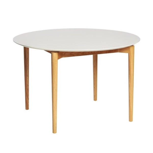 Bijeli stol za blagovanje Woodman Barbara, ø 115 cm