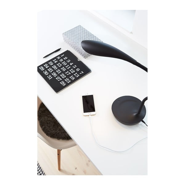 Crna stolna svjetiljka s USB priključkom Markslöjd Swan-image-4