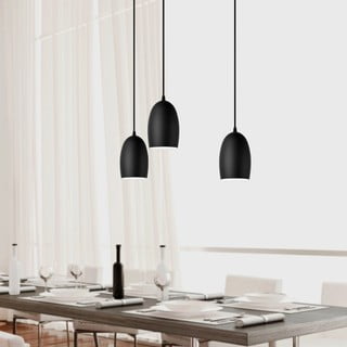Crna trodijelna viseća lampa Sotto Luce UME Matte ⌀ 14 cm