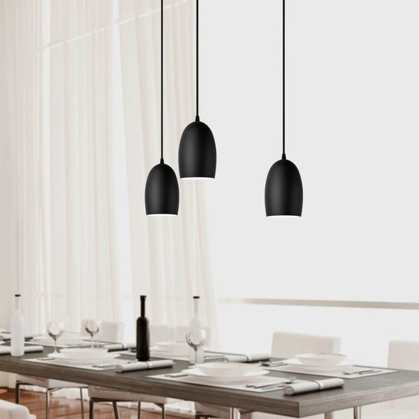 Crna trodijelna viseća lampa Sotto Luce UME Matte ⌀ 14 cm-image-1