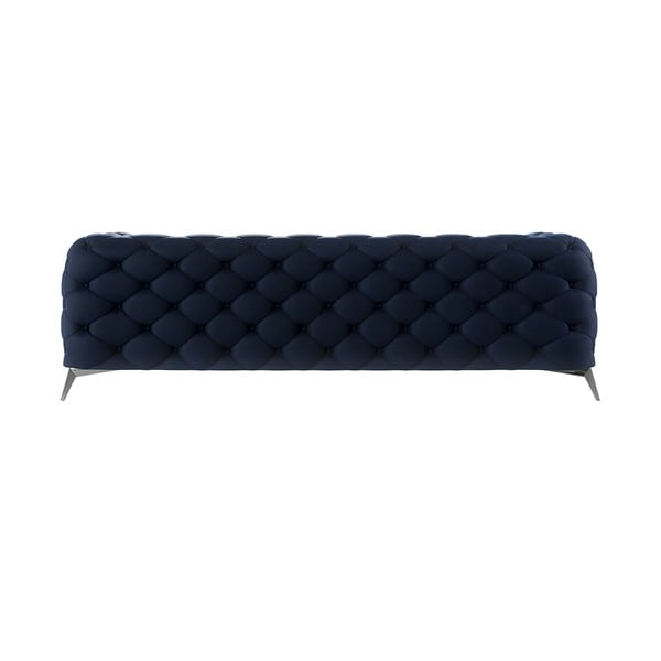 Tamno plava baršunasti sofa 243 cm Chelsea – Ropez-image-2