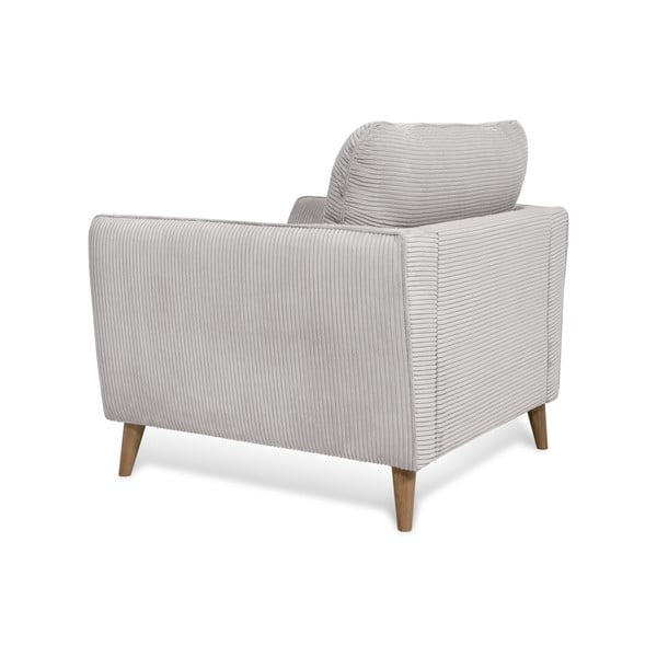 Svijetlo siva fotelja od samta Paris – Scandic-image-4