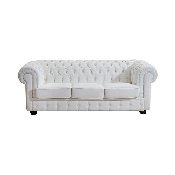 Bijela kožna sofa Max Winzer Bridgeport, 200 cm-image-2