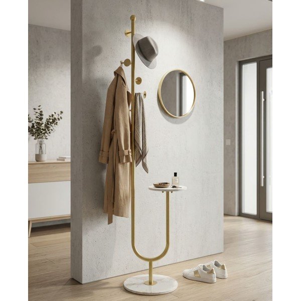Metalna vješalica u zlatnoj boji 40x176 cm – Mauro Ferretti-image-1