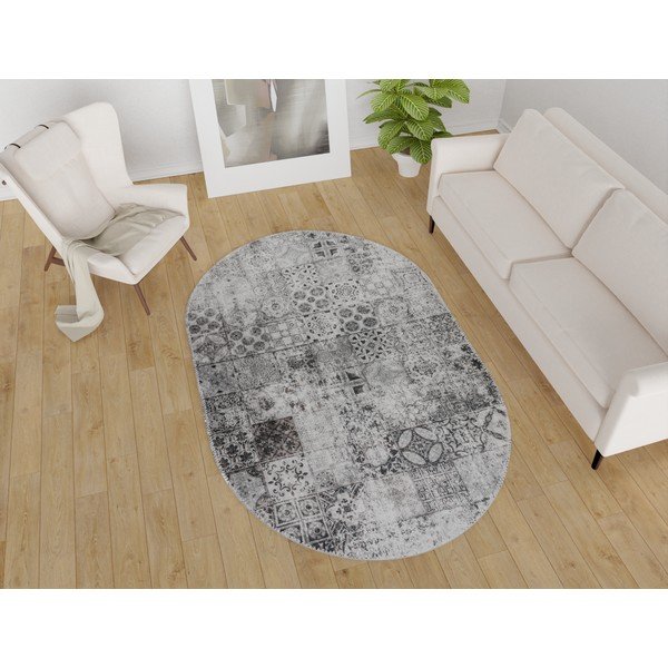 Sivi perivi tepih 80x120 cm – Vitaus-image-1