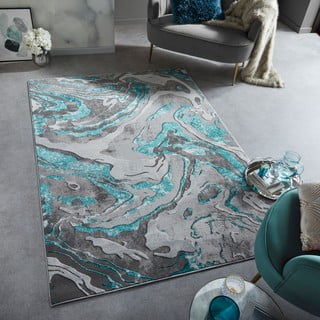 Sivi/tirkizni tepih 120x170 cm Marbled – Flair Rugs