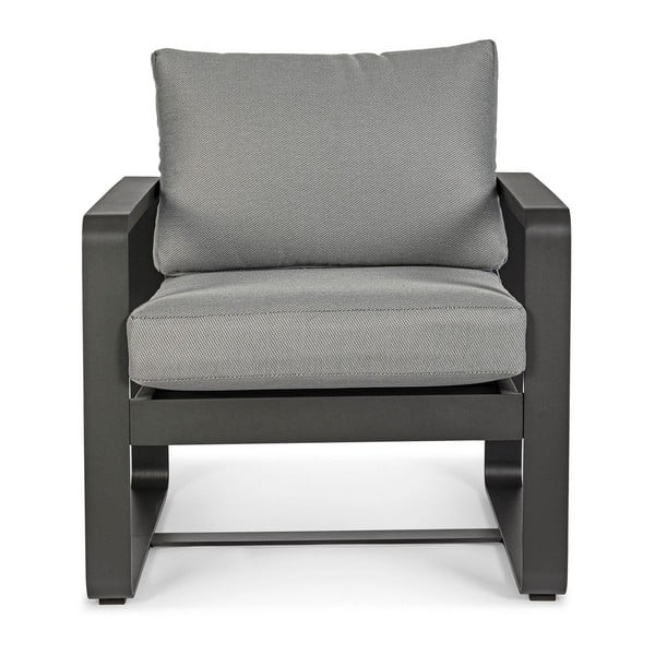 Siva metalna vrtna fotelja Merrigan   – Bizzotto-image-2