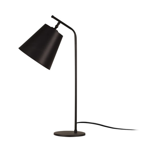 Crna stolna lampa s metalnim sjenilom (visina 67 cm) Salihini – Opviq lights
