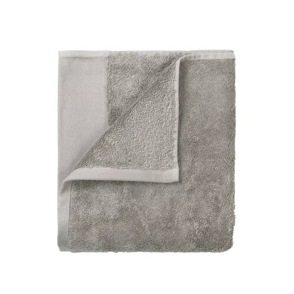 Sivi ručnici u setu 2 kom od organskog pamuka od frotira 30x50 cm Riva – Blomus