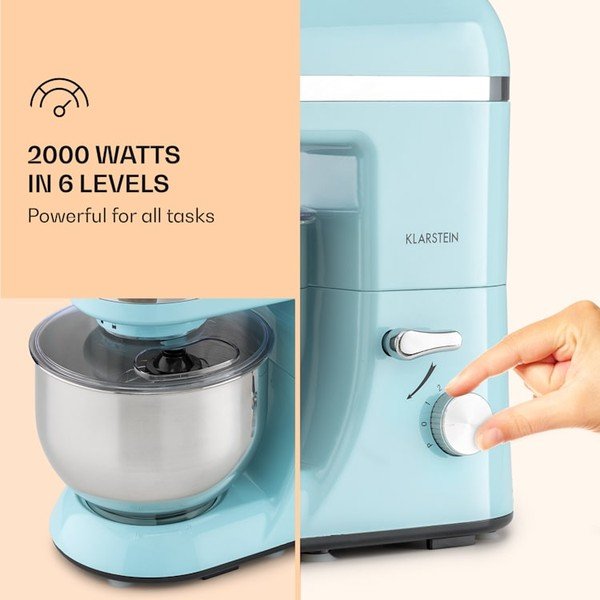 Pastelno plavi kuhinjski robot Klarstein Bella Elegance-image-4
