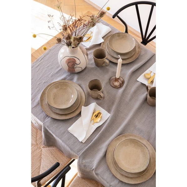 Bež posuđe od kamenine 24 kom Glosia - Bonami Selection-image-3