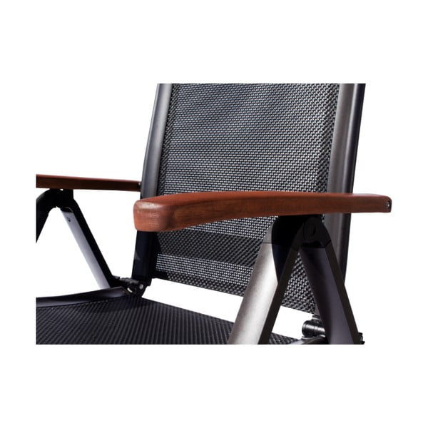 Crna metalna vrtna stolica Ass Comfort - Sun Garden-image-3