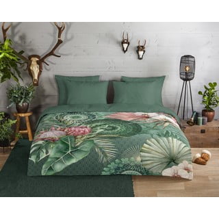 Zelena flanel posteljina za krevet 140x200 cm - HIP