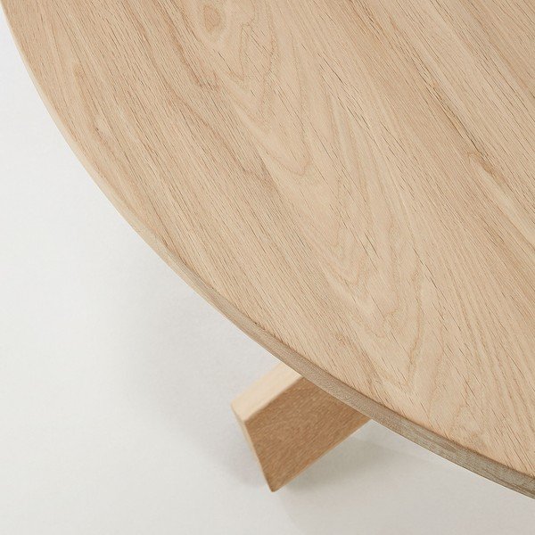 Stol od hrastovine Kave Home Nori, ø 120 cm-image-1