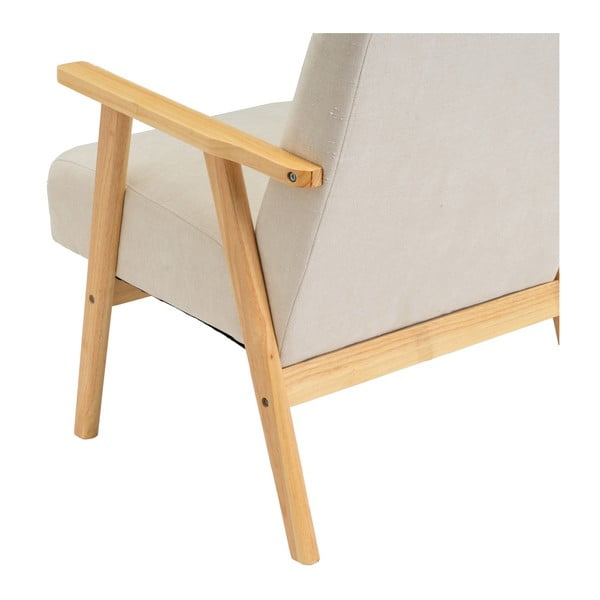 Bijela fotelja od šenila Vintage – Casa Selección-image-4