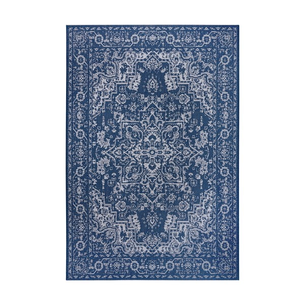 Plavo-bež otvoreni tepih Ragami Beč, 120 x 170 cm