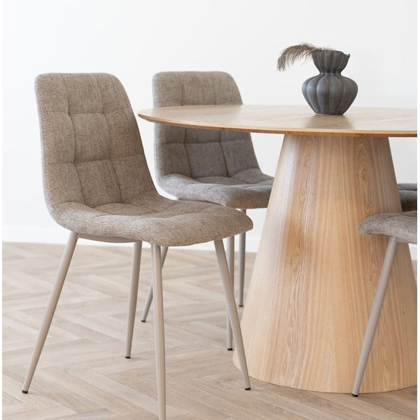 Okrugao blagovaonski stol s pločom stola u dekoru jasena ø 120 cm Bolton – House Nordic-image-1