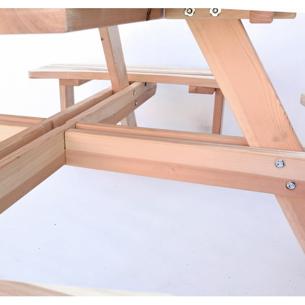 Vrtni blagovaonski set od borovine za 4 osobe Piknik - Rojaplast-image-1