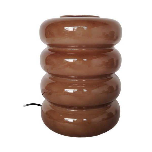 Smeđa staklena LED stolna lampa (visina 16,5 cm) Aro – Leitmotiv