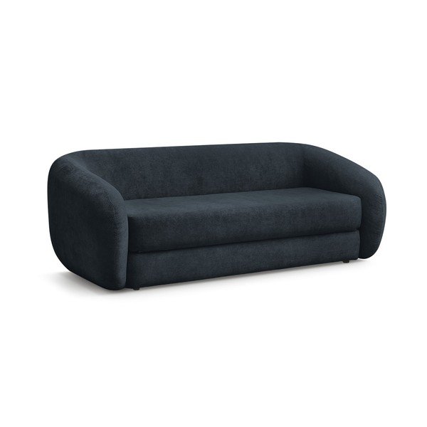 Tamno plava sklopiva sofa od šenila 228 cm Neyo – Bobochic Paris-image-2
