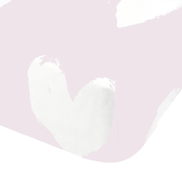 Flanelska dječja plahta za krevet za jednu osobu 90x190 cm Hearts – Catherine Lansfield-image-2