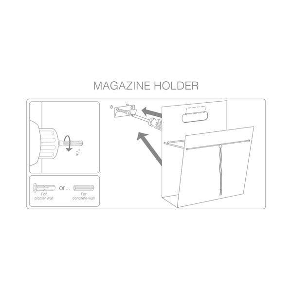 Metalni/od eko kože držač za časopise Bull M – LIND DNA-image-2