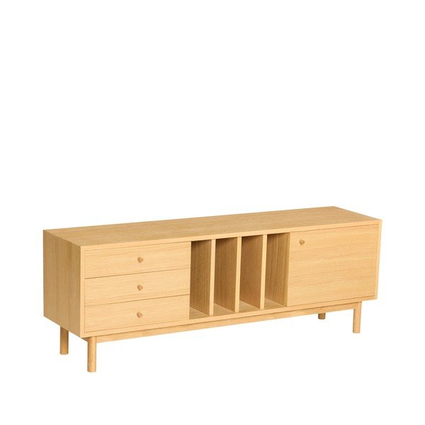 Komoda u dekoru hrasta u prirodnoj boji 140x50x37 cm Nobby – Hübsch