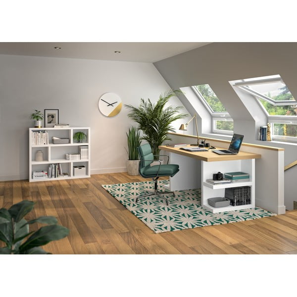 Bijela biblioteka 120x105 cm Dublin – TemaHome-image-1