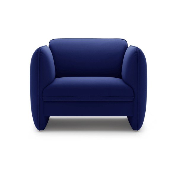 Plava baršunasti fotelja Georgia – Micadoni -image-2