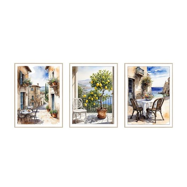 Slike u setu 3 kom 30x40 cm Tuscany – knor