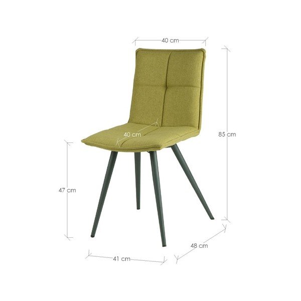 Set od 4 zelene blagovaonske stolice sømcasa Zoe-image-2