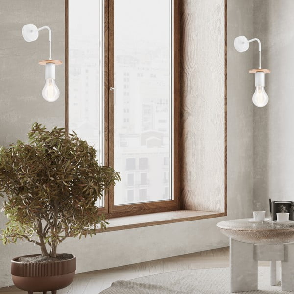 Bijela zidna lampa Angelina – LAMKUR-image-3