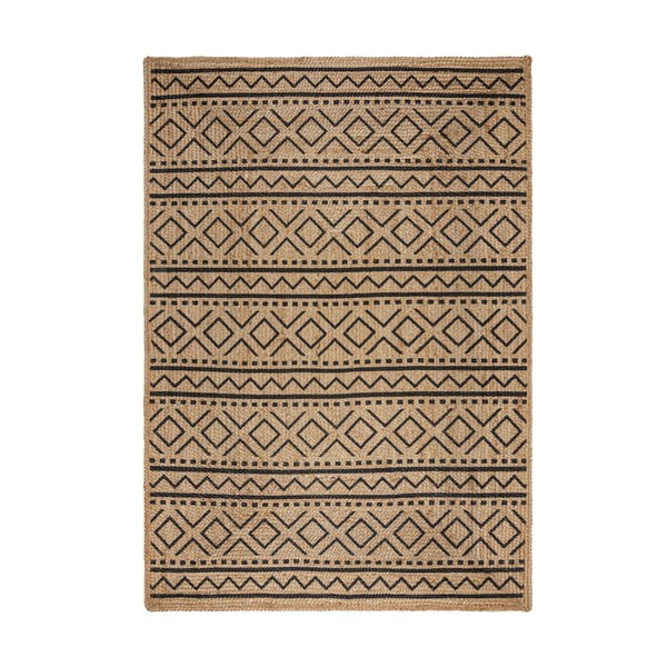 Juteni tepih u prirodnoj boji 200x290 cm Luis – Flair Rugs