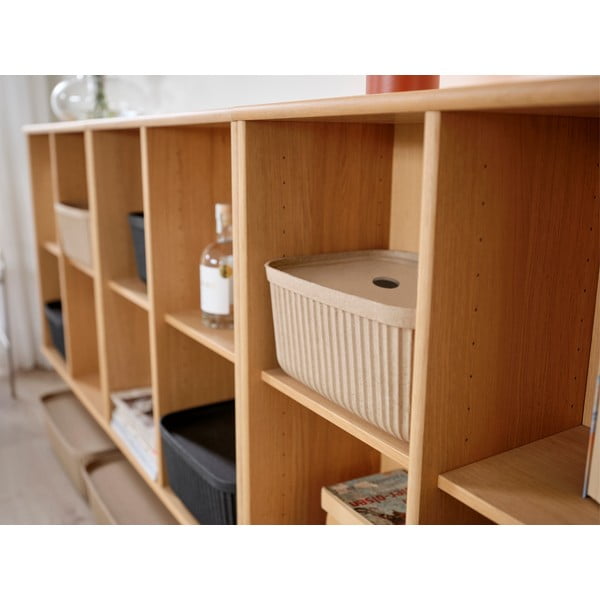 Svjetlo smeđe kutije za pohranu u setu  2 kom s poklopcem 32x23x20,5 cm Pulp – Zone-image-4