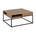 Stolić za kavu s pločom stola u dekoru hrasta u tamnoj prirodnoj boji 80x80 cm Willford – Actona