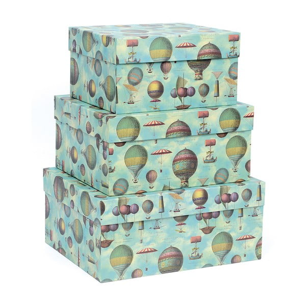 Poklon kutije u setu 3 kom 23x28 cm Air Baloons – Kartos