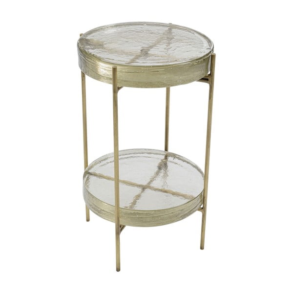 Sklopivi stol u zlatnoj boji Kare led dvostruko, Ø 30 cm