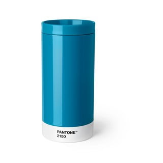 Plava putnička šalica od nehrđajućeg čelika Pantone, 430 ml