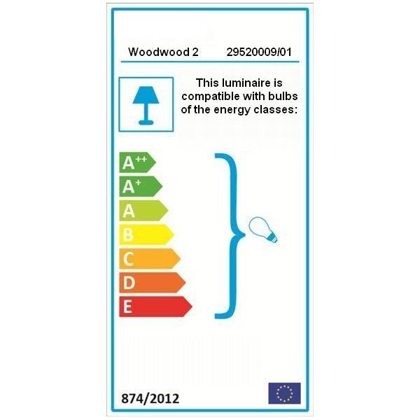 Bijela podna svjetiljka s drvenim okvirom Woodman Floor-image-1