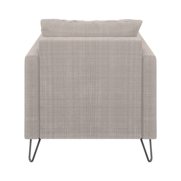 Svjetlo smeđa fotelja od šenila Freya – Ropez-image-2