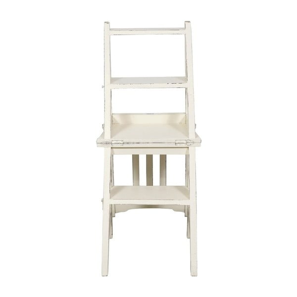Stolica od bijelog mahagonija i sklopive ljestve u jednom Biscottini Claudia-image-1