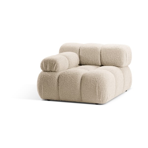 Bež modularna sjedeća garnitura od bouclé tkanine (s lijevim kutom) Bellis – Micadoni Home-image-3