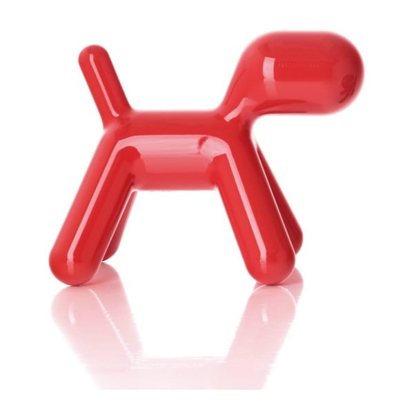 Stolica za štene crvena sjajna, 43 cm
