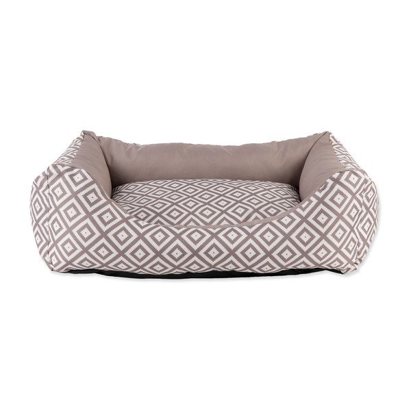 Svjetlo smeđi plišani krevet za pse 75x90 cm Dog Fantasy DeLuxe – Plaček Pet Products-image-1
