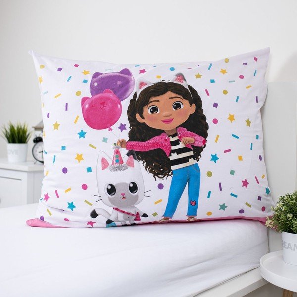 Pamučna dječja posteljina za krevet za jednu osobu 140x200 cm Gabby's Dollhouse "Confetti" – Jerry Fabrics-image-3