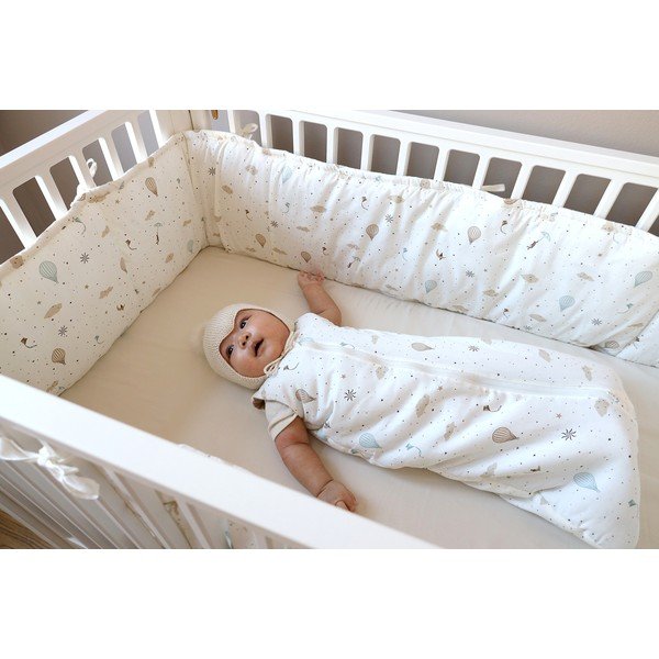 Ograda za dječji krevet od organskog pamuka boje slonovače 365 cm Dreamland – Cam Cam Copenhagen-image-1