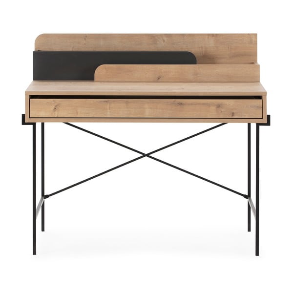 Uredski radni stol od punog hrasta 60x113 cm Lila – Marckeric