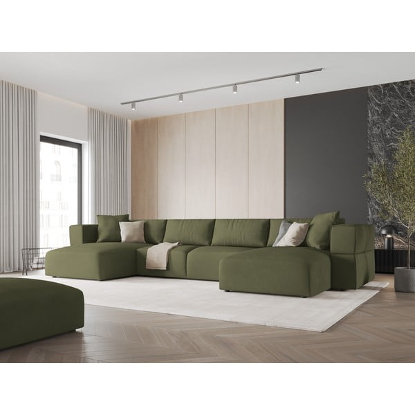 Svijetlo zelena kutna garnitura (u obliku slova "U") Esther – Milo Casa-image-1