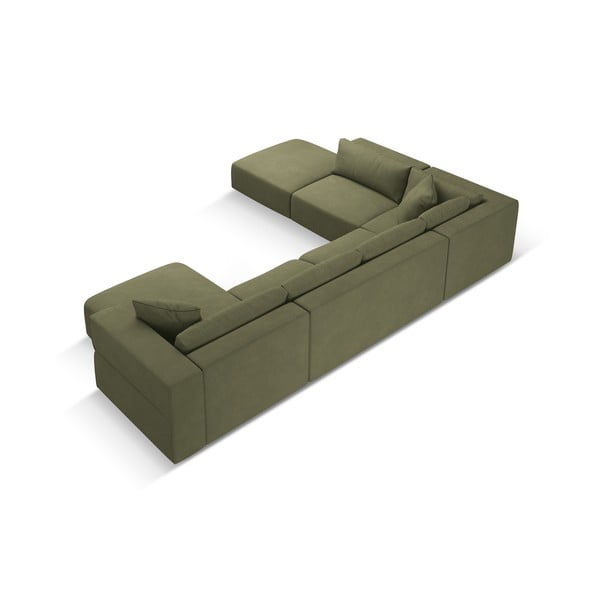 Svijetlo zelena kutna garnitura (s lijevim kutom/u obliku slova "U") Esther – Milo Casa-image-2