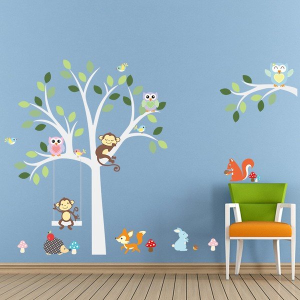 Set zidnih naljepnica Ambiance Monkey-image-1
